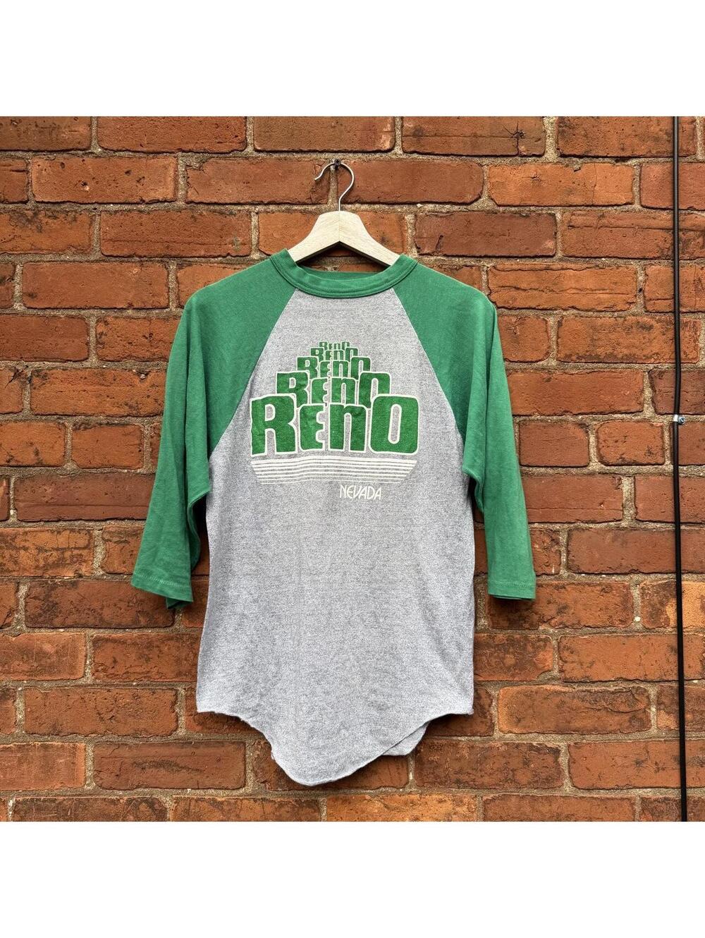 vintage Reno Nevada raglan t shirt 80s M
